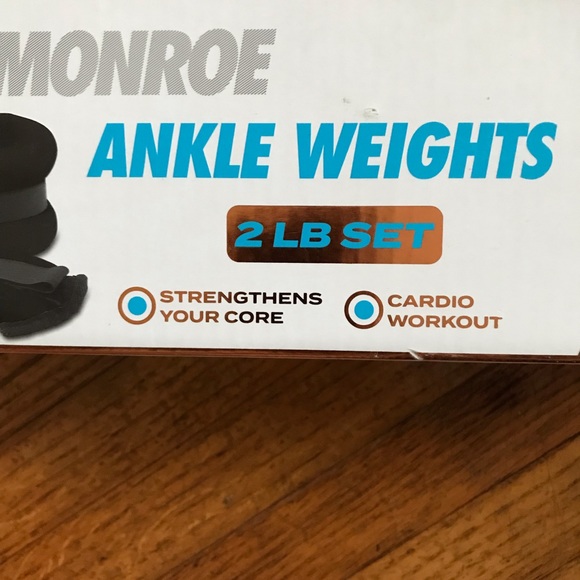 Nicole Monroe Ankle Weights 2LB Set Form Fit Strengthens Core Work Out Cardio - Picture 3 of 5